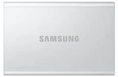 Kietasis diskas Nešiojamasis SSD diskas „Samsung T7 Resurrected 1TB“, kurio skaitymo sparta – 1050 MB/s, įrašymo sparta – 1000 MB/s.
