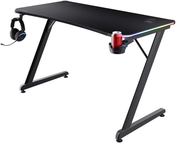 TRUST GXT709 LUMINUS RGB stalas (Juodas)