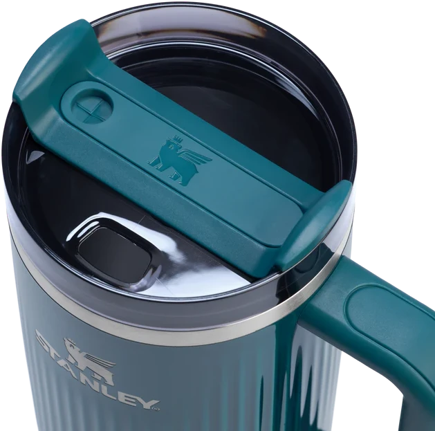 Gertuvė Stanley The Quencher H2.0 Fluted Tumbler | 1,18 L | Mėlyna | Su šiaudeliu