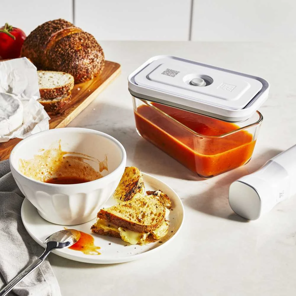 Stiklinis vakuuminis indas ZWILLING Fresh & Save, dydis: M, 0.90 l