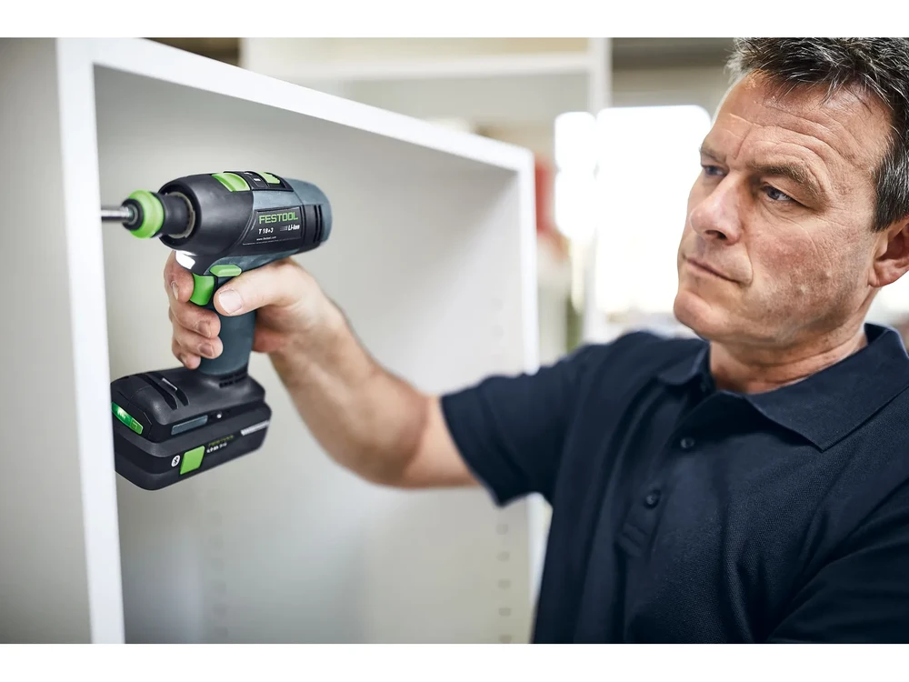 Suktuvas-gręžtuvas Festool T 18+3-Basic; 18 V (be akumuliatoriaus ir pakrovėjo)
