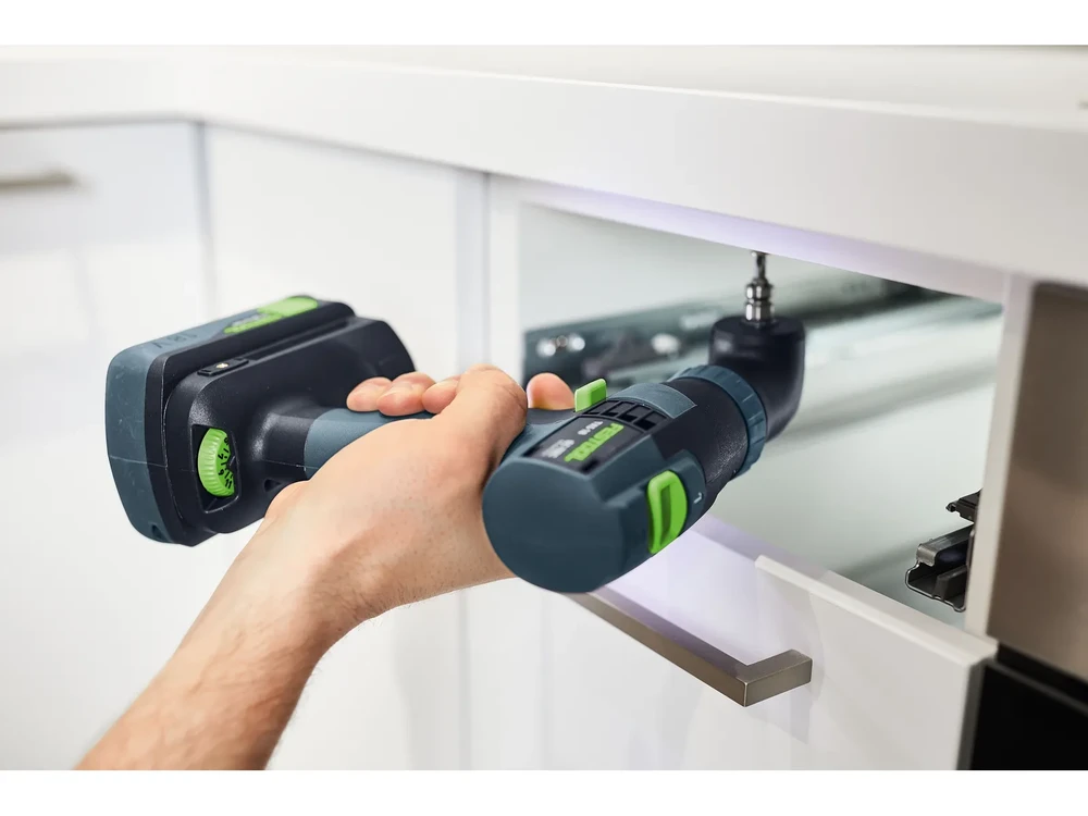 Akumuliatorinis gręžtuvas-suktuvas Festool TXS 18 C 3,0-Set; 2x3,0 Ah akum