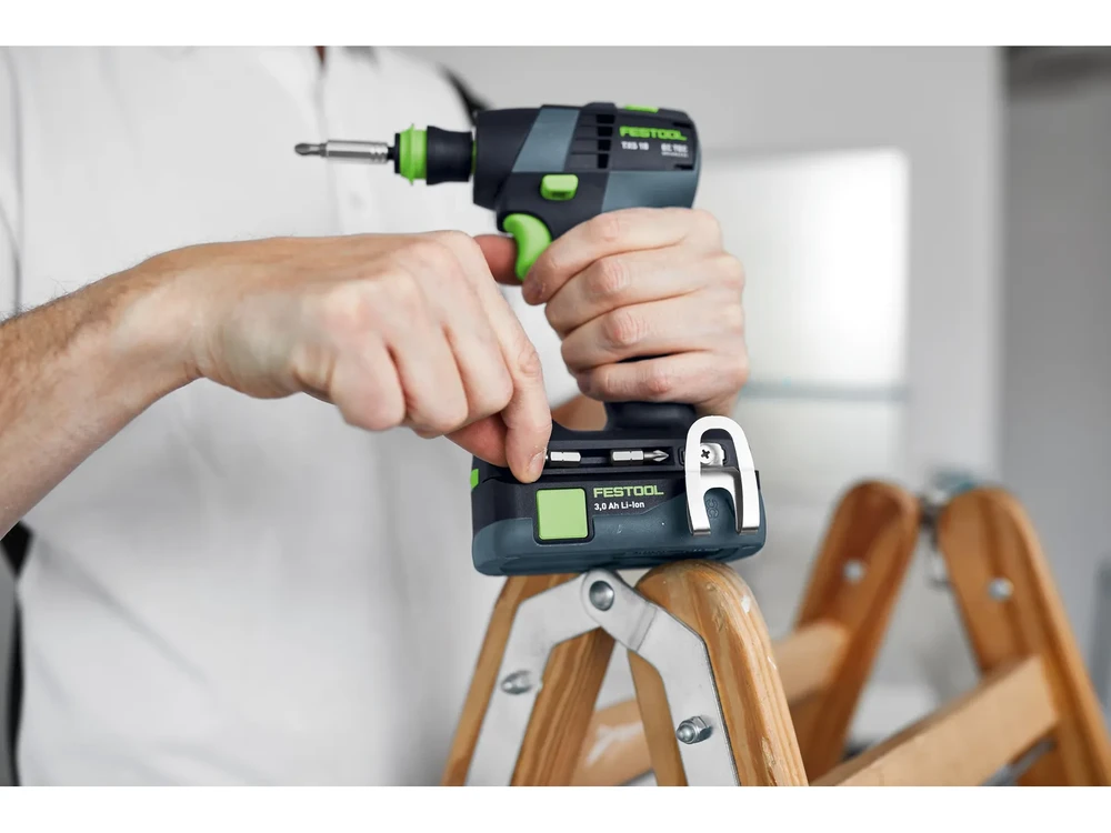 Akumuliatorinis gręžtuvas-suktuvas Festool TXS 18 C 3,0-Set; 2x3,0 Ah akum