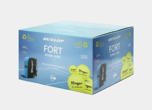 Slingerbag Slinger Dunlop Fort Xtra Life P/less, 72 ball box