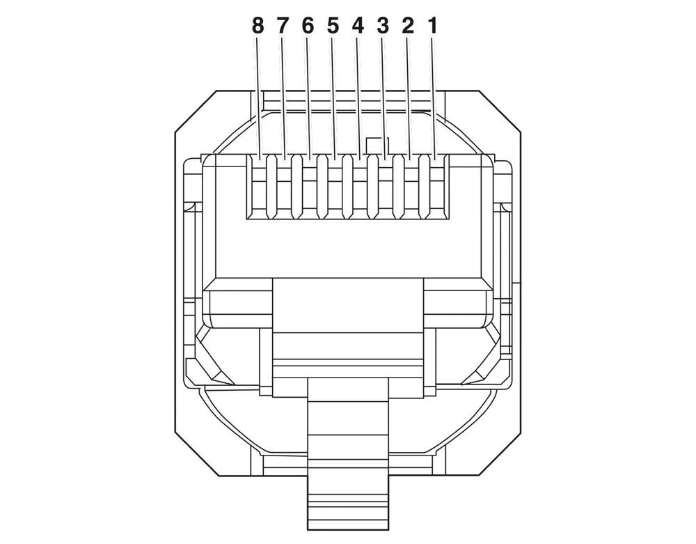 Tinklo duomenų jungtis Phoenix Contact VS-08-RJ45-5-Q/IP20 - RJ45