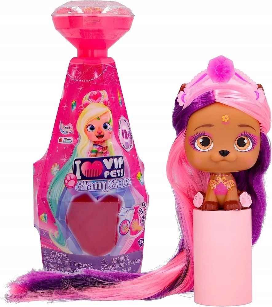 Kolekcionuojama figūrėlė IMC Toys Vip Pets Glam Gems aprašymas - Prekės nuotrauka