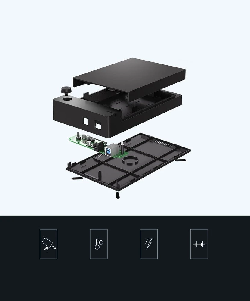 UGREEN nešiojamas išorinis HDD korpusas 3.5" / 2.5" SATA SSD/HDD, USB 3.0, SATA III, UASP, 5 Gb/s (50422)