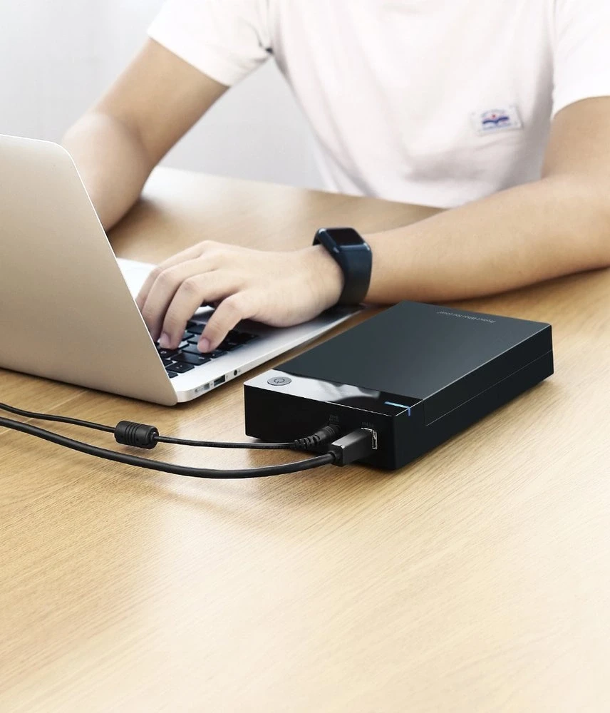 UGREEN nešiojamas išorinis HDD korpusas 3.5" / 2.5" SATA SSD/HDD, USB 3.0, SATA III, UASP, 5 Gb/s (50422)