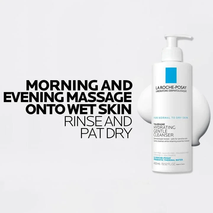 Veido odos prausiklis La Roche Posay Toleriane, 400 ml