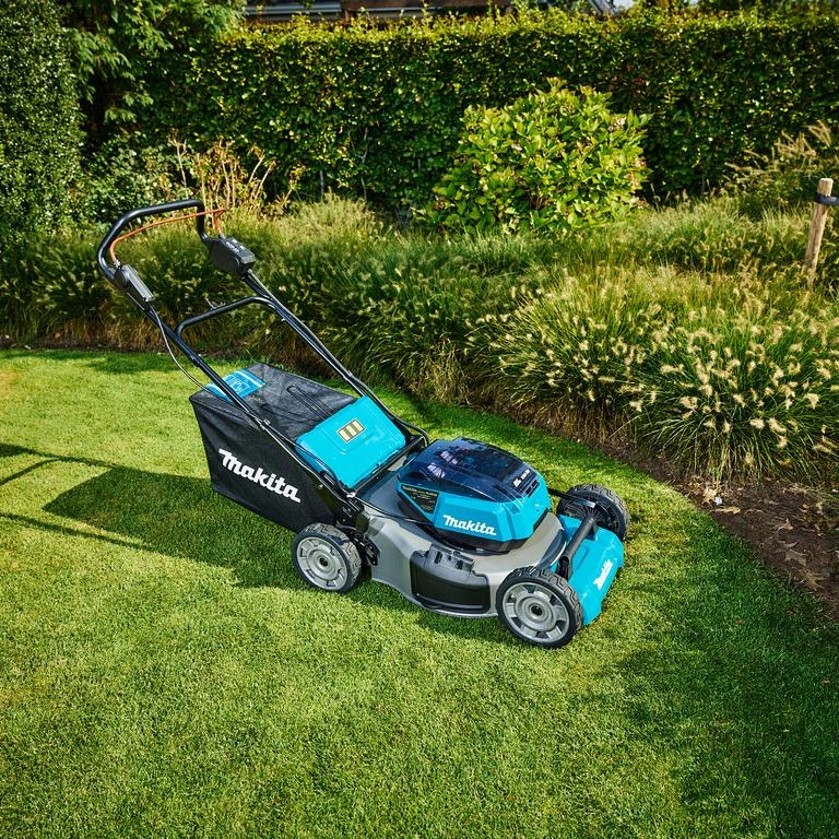 Vejapjovė MAKITA DLM530PT4 2x18V, 4x5,0Ah, 53cm, iki 2300 m2 aprašymas - Prekės nuotrauka
