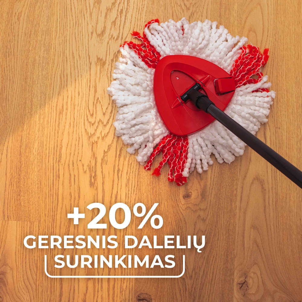 VILEDA Turbo šluotos atsarginė 2in1 mikropluošto šluostė, 1 vnt.