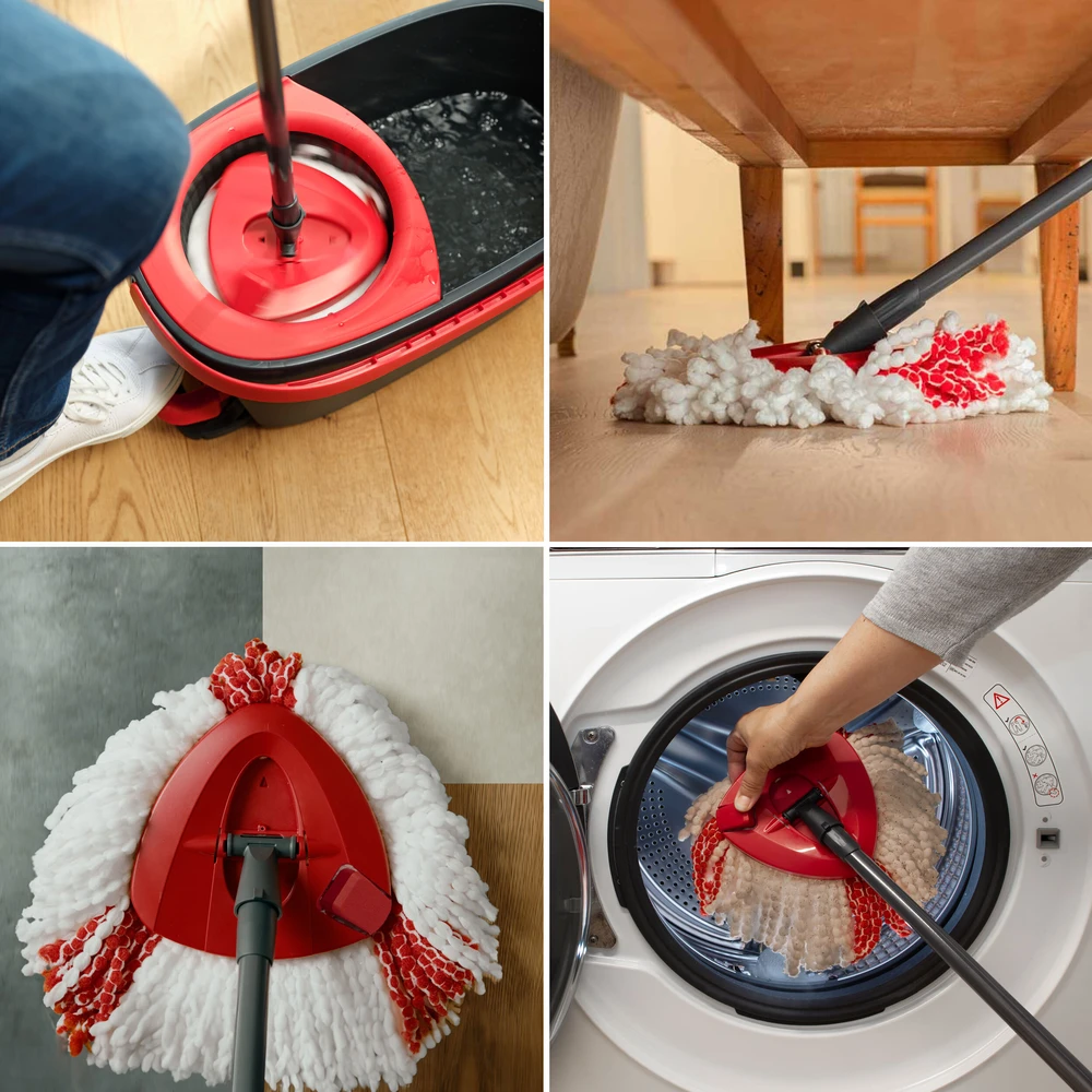 VILEDA Turbo šluotos atsarginė 2in1 mikropluošto šluostė, 1 vnt.