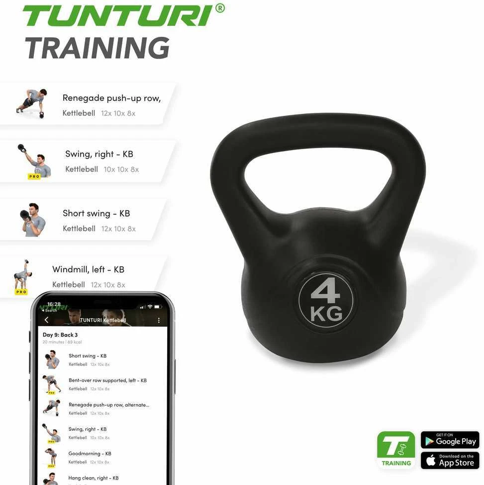 Svarstis Tunturi PE Kettlebell | Svoris: 4 kg