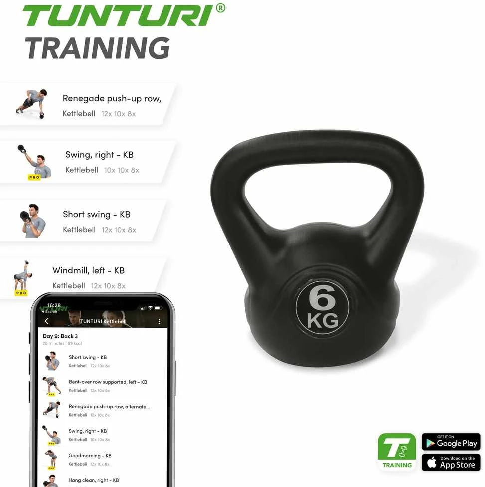 Svarstis Tunturi PE Kettlebell | Svoris: 8 kg