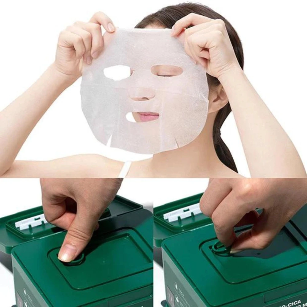 VT Cosmetics Cica Daily Soothing Mask raminamųjų lakštinių veido kaukių rinkinys, 30 vnt.