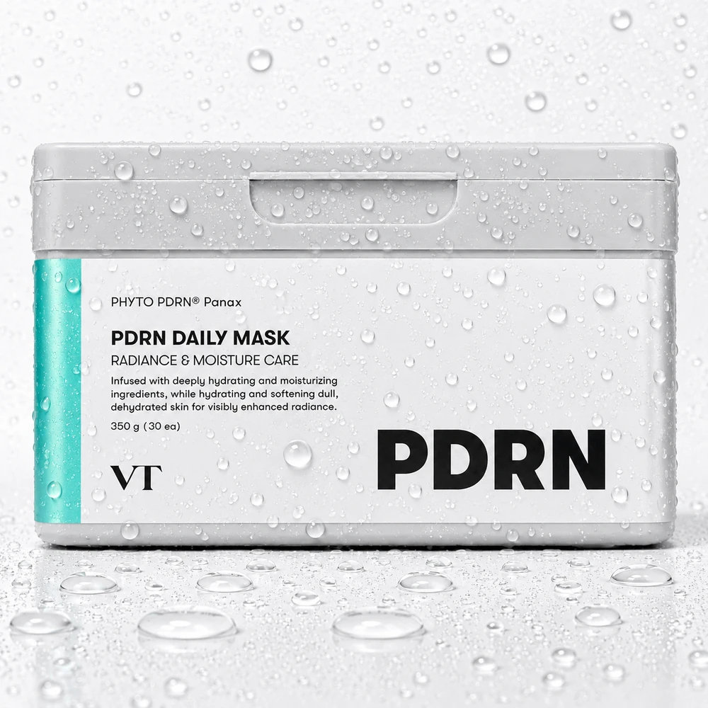 VT Cosmetics PDRN Daily Mask lakštinės veido kaukės su PDRN, 350 g/30 vnt
