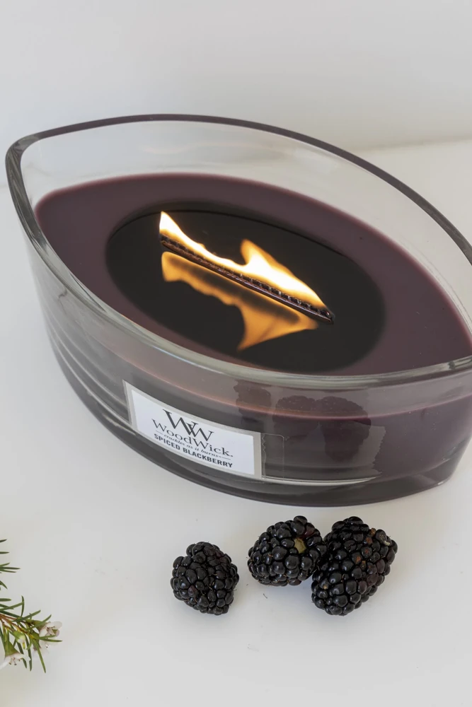 WoodWick Aromatinė žvakė (Spiced Blackberry), 453,6 g