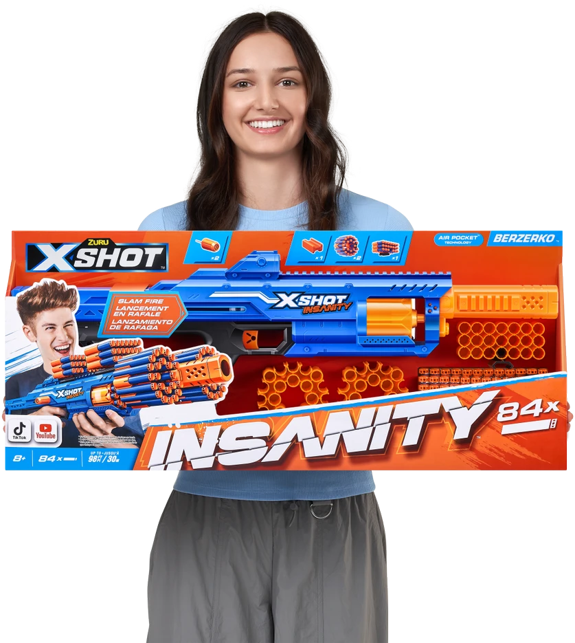 XShot X-SHOT žaislinis šautuvas Berzerko Insanity, 1 serija, 36610