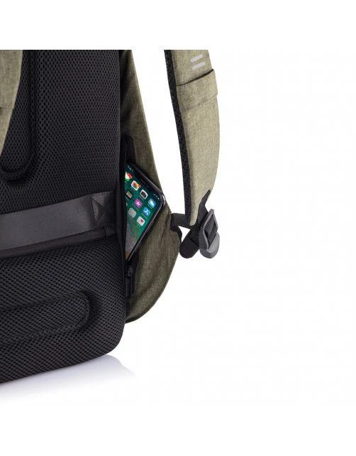 Kuprinė su apsauga nuo vagių XD Design Bobby Hero Regular, Žalios spalvos