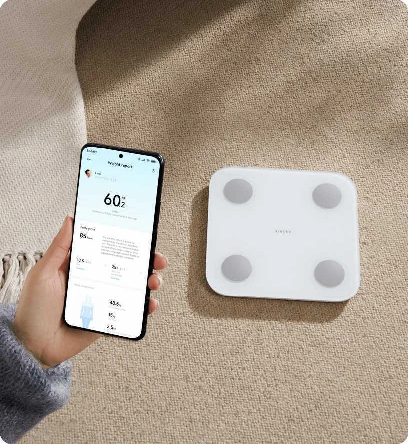 Xiaomi S400 svarstyklės su mobilia programėle