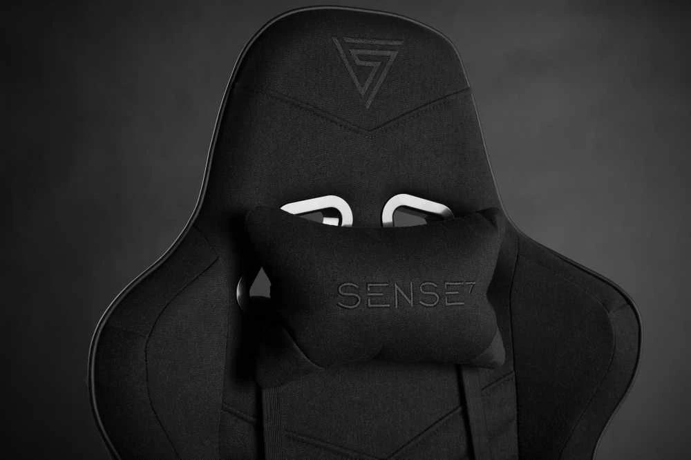 Žaidimų kėdė SENSE7 Spellcaster, Juoda (medžiaginė)