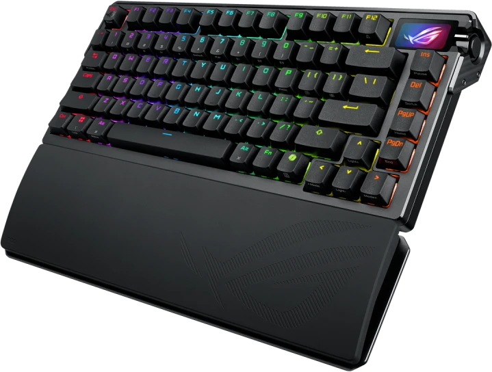Žaidimų klaviatūra ASUS ROG AZOTH EXTREME 75% Wireless DIY Custom Gaming Keyboard, OLED ekranas