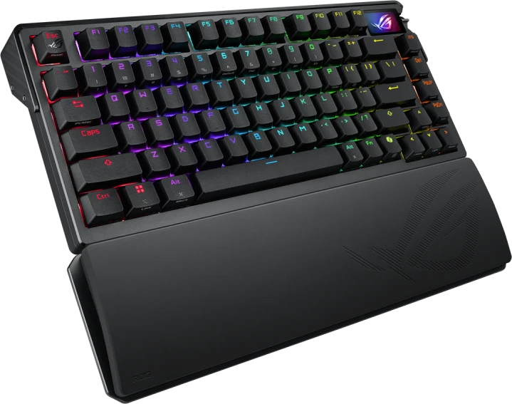 Žaidimų klaviatūra ASUS ROG AZOTH EXTREME 75% Wireless DIY Custom Gaming Keyboard, OLED ekranas