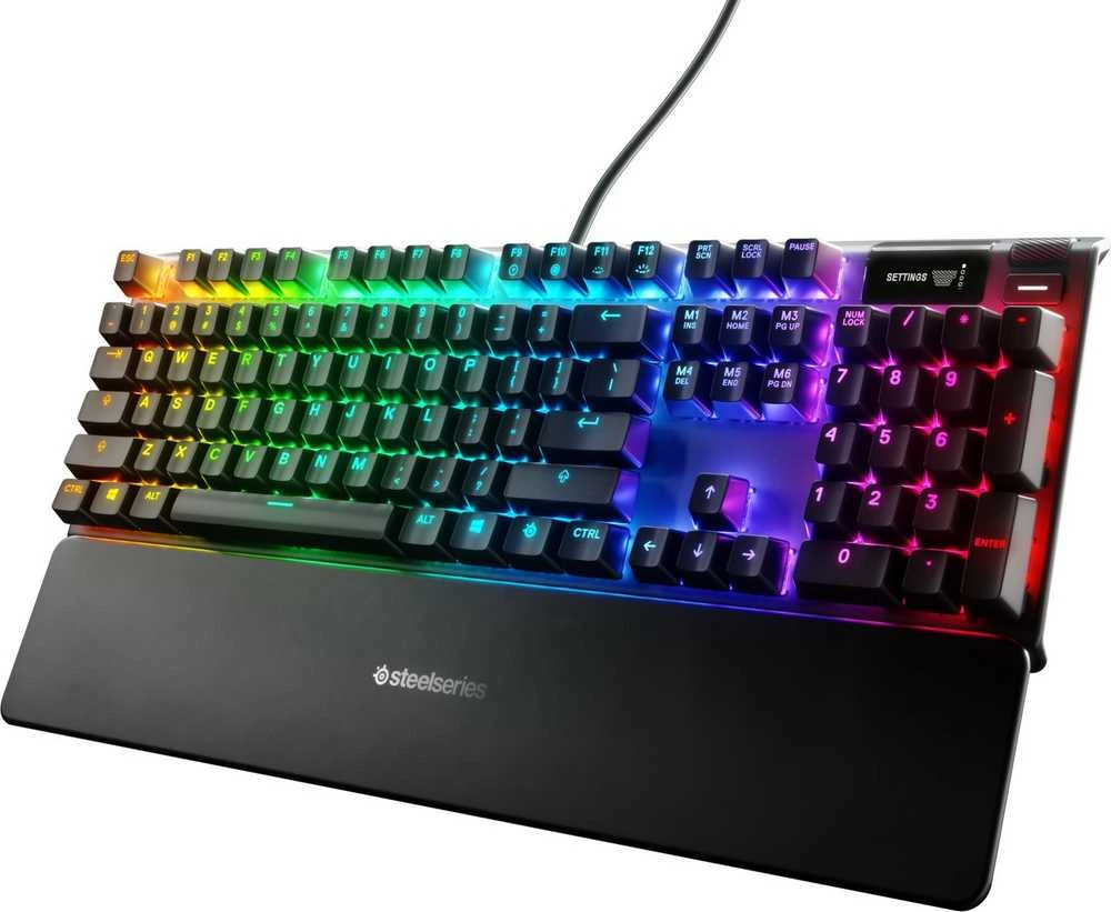 Žaidimų klaviatūra SteelSeries Apex 7, US kalba, Red apšvietimas, Juodos spalvos