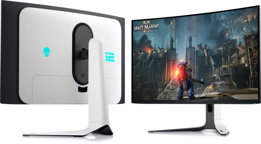 Žaidimų monitorius Dell Alienware AW3225QF, 31.6" 4K UHD (3840x2160) QD-OLED lenktas, 240Hz, 0.03ms, HDMI 2.1, USB-C, HDR