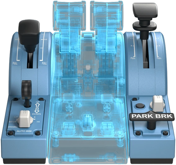 Žaidimų valdiklis Thrustmaster TCA Quadrant Add-On Airbus Edition