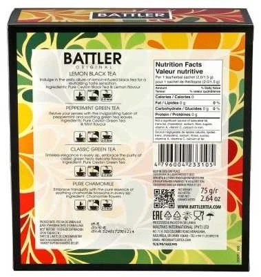 Arbatos rinkinys Battler Original Assortment Tea Sampler BO-GL-8005, 40 vnt.