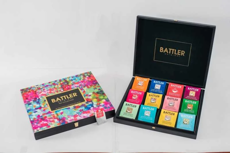 Arbatos rinkinys Battler Original Wooden Box, BO-GL-8015, 60 vnt