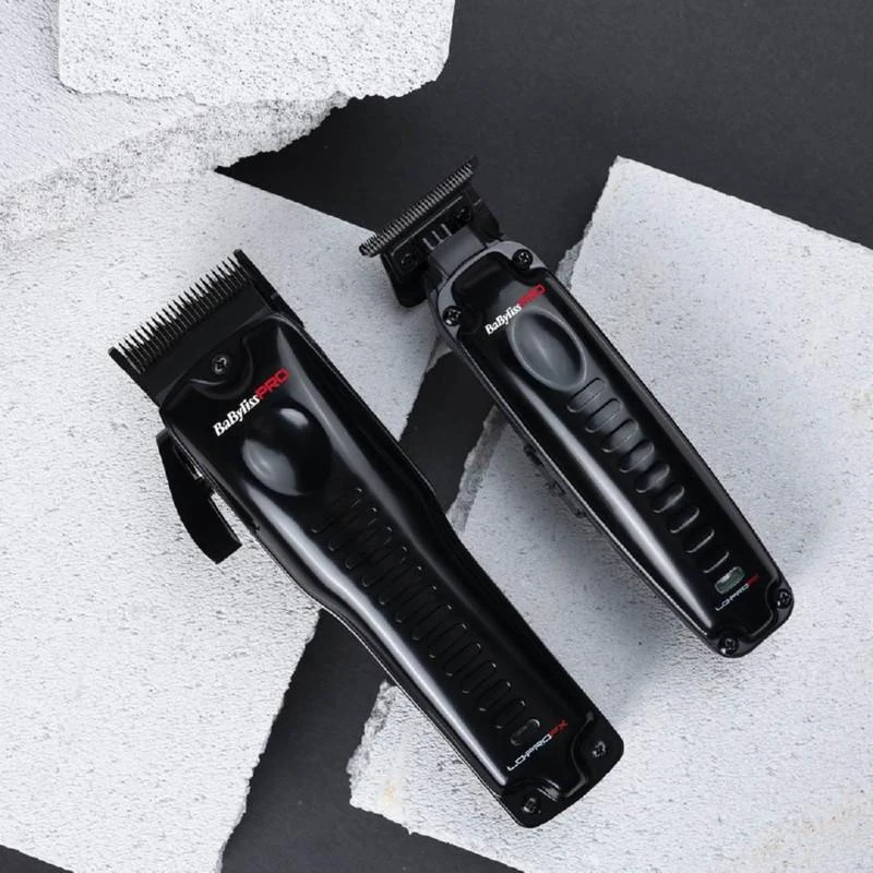 Įkraunama plaukų kirpimo-kantavimo mašinėlė-trimeris BaByliss PRO 4 Artists Lo-ProFX High Performance Trimmer FX726E, juodos spalvos