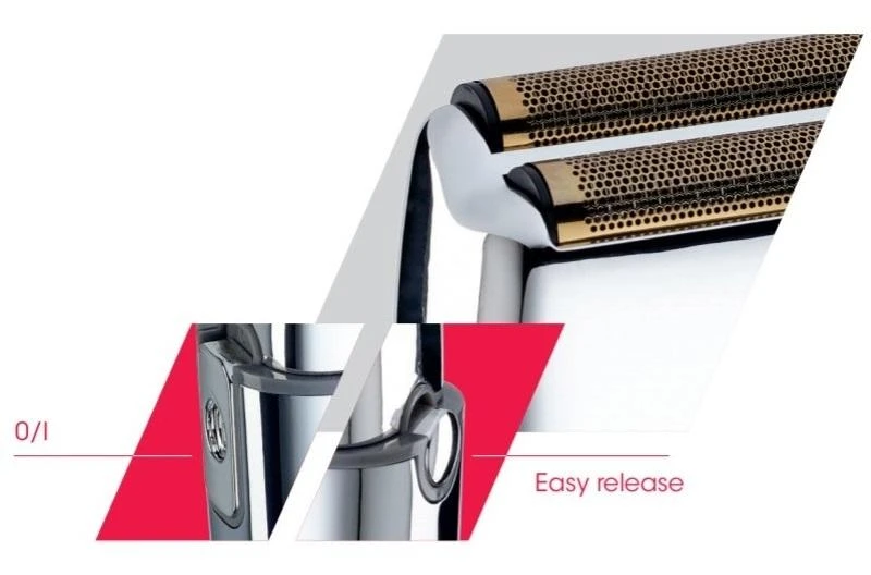 Barzdaskutė Mobili įkraunama plaukų skutimo mašinėlė BaByliss PRO Double Foil Metal Shaver FXFS2E