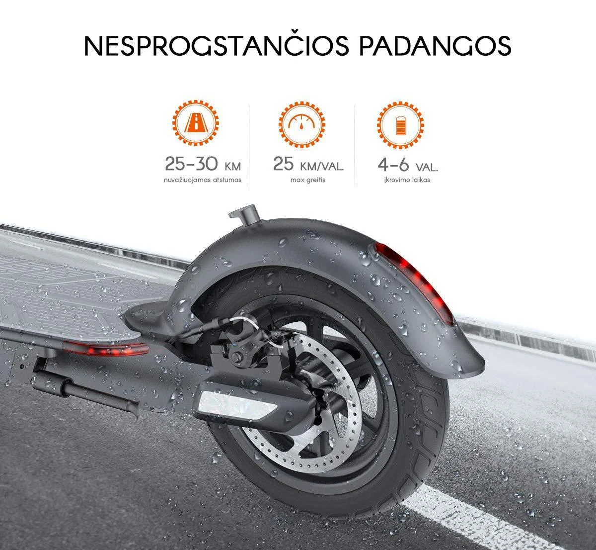 Elektrinis paspirtukas Beaster Scooter BS06BL 350 W, 36 V, 8 Ah, juodas