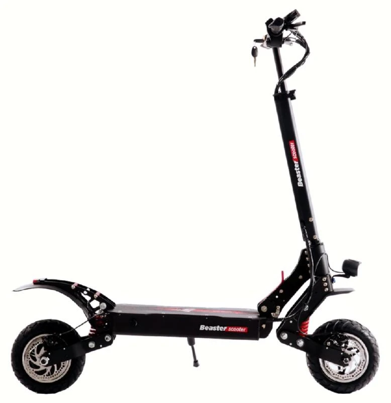 Elektrinis paspirtukas Beaster Scooter BS15PRO, 1200 W, 48 V, 18 Ah, naujos kartos amortizatoriai, skirtas bekelei
