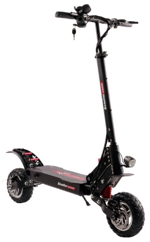 Elektrinis paspirtukas Beaster Scooter BS15PRO, 1200 W, 48 V, 18 Ah, naujos kartos amortizatoriai, skirtas bekelei