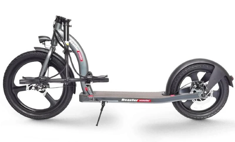 Elektrinis paspirtukas Beaster Scooter VOYAGER, 350 W, 36 V, 10 Ah, tamsiai pilkas