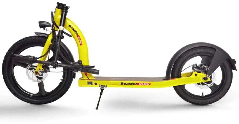 Elektrinis paspirtukas Beaster Scooter VOYAGER, 350 W, 36 V, 10 Ah, geltonas