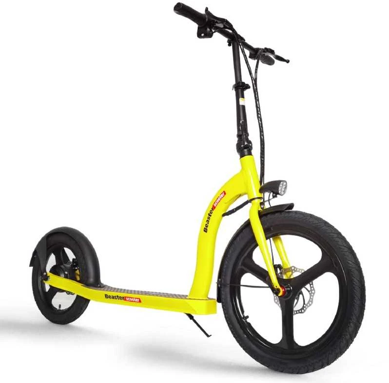 Elektrinis paspirtukas Beaster Scooter VOYAGER, 350 W, 36 V, 10 Ah, geltonas