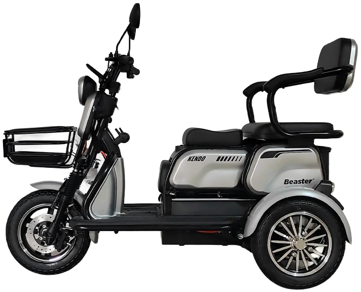 Beaster Elektrinis triratis motoroleris, BSKENDO4A, pilkas, surinktas, 500 W