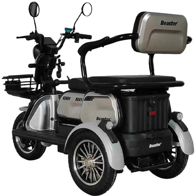 Beaster Elektrinis triratis motoroleris, BSKENDO4A, pilkas, surinktas, 500 W