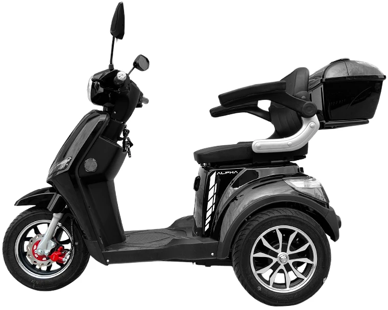 Beaster Elektrinis triratis motoroleris, BSMAGNUM3A, juodas, surinktas, 1000 W