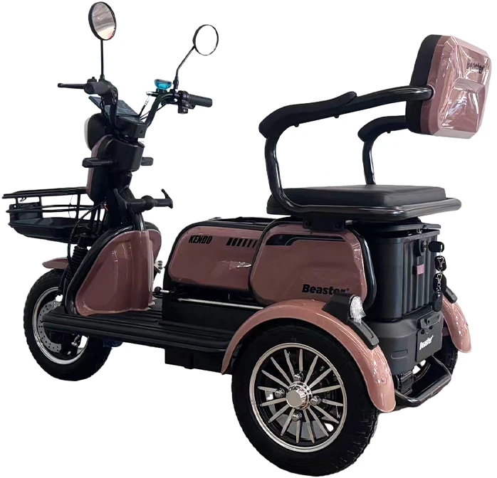Beaster Elektrinis triratis motoroleris, BSKENDO3A, rudas, surinktas, 500 W