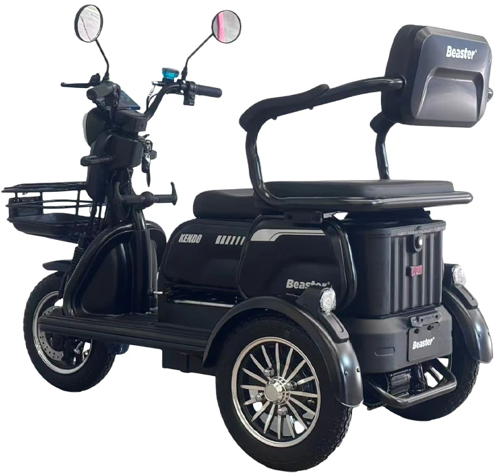 Beaster Elektrinis triratis motoroleris, BSKENDO2A, juodas, surinktas, 500 W