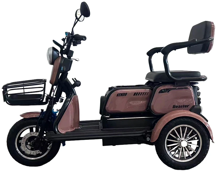 Beaster Elektrinis triratis motoroleris, BSKENDO3A, rudas, surinktas, 500 W