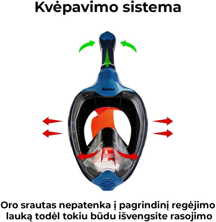 Beaster Scooter Nardymo kaukė Beaster BS1520SF, L/XL
