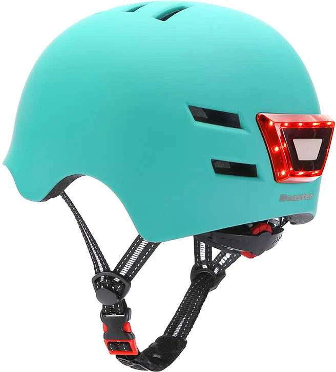 Beaster Scooter Šalmas Beaster BS02HBUS, S dydis, mėlynas, su LED lemputėmis