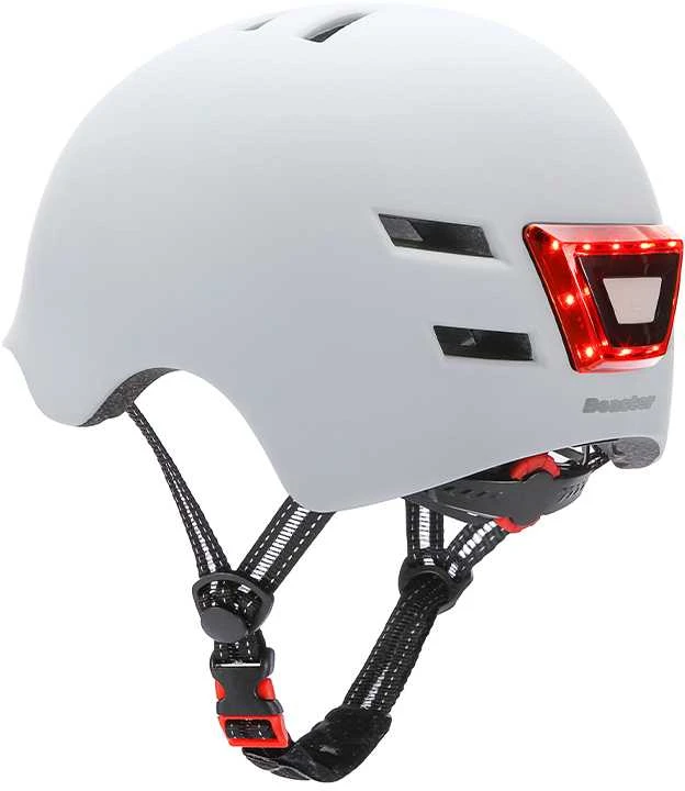 Beaster Scooter Šalmas Beaster BS02HWL, L dydis, baltas, su LED lemputėmis