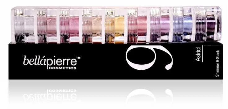 Bellapierre Cosmetics Birių mineralinių dažų rinkinys Bellapierre Shimmer 9 Stack - Astrid ST001, 15,75 g